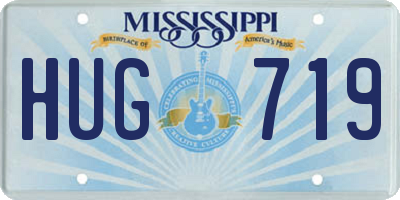 MS license plate HUG719