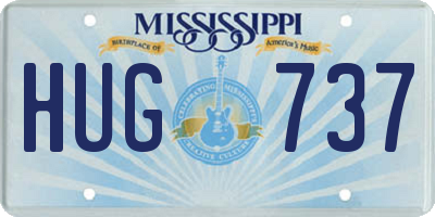 MS license plate HUG737