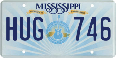 MS license plate HUG746