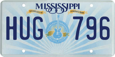 MS license plate HUG796
