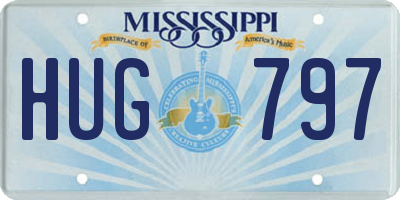 MS license plate HUG797