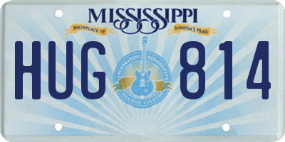 MS license plate HUG814