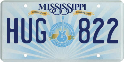 MS license plate HUG822