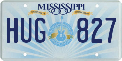 MS license plate HUG827