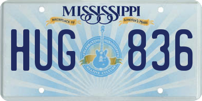 MS license plate HUG836