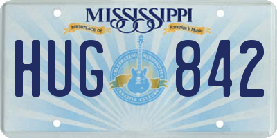 MS license plate HUG842