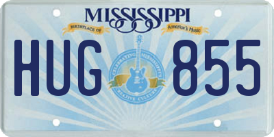 MS license plate HUG855