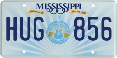 MS license plate HUG856