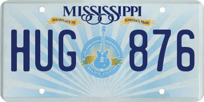 MS license plate HUG876