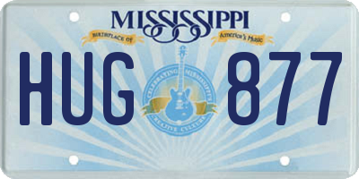 MS license plate HUG877