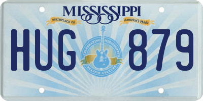 MS license plate HUG879