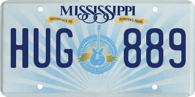 MS license plate HUG889