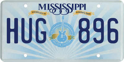 MS license plate HUG896