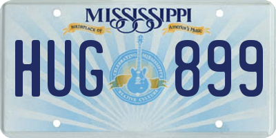 MS license plate HUG899