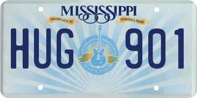 MS license plate HUG901