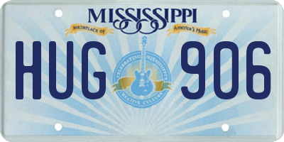 MS license plate HUG906