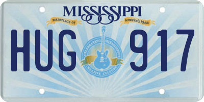 MS license plate HUG917
