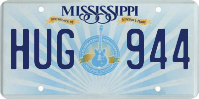 MS license plate HUG944