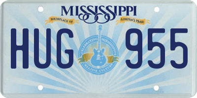 MS license plate HUG955