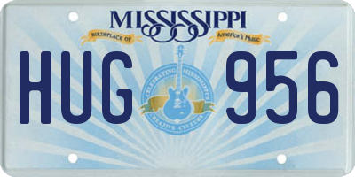 MS license plate HUG956