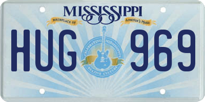 MS license plate HUG969