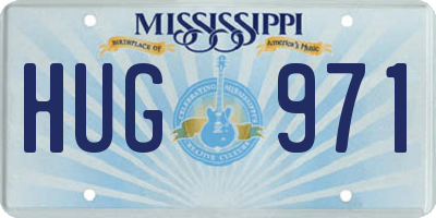 MS license plate HUG971