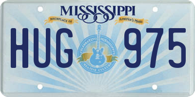 MS license plate HUG975