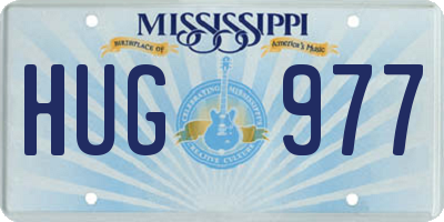 MS license plate HUG977