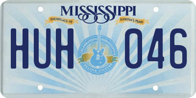 MS license plate HUH046