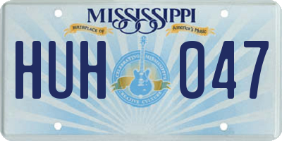 MS license plate HUH047