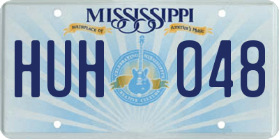 MS license plate HUH048
