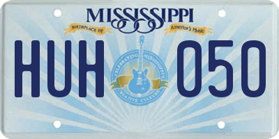 MS license plate HUH050