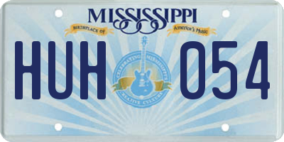 MS license plate HUH054