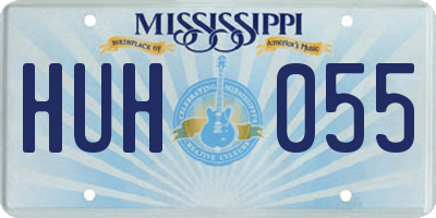 MS license plate HUH055