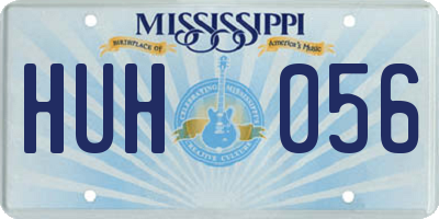 MS license plate HUH056
