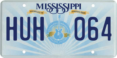 MS license plate HUH064