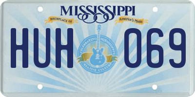 MS license plate HUH069
