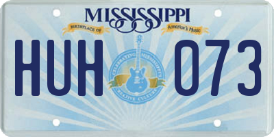 MS license plate HUH073