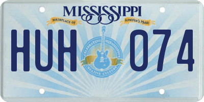 MS license plate HUH074