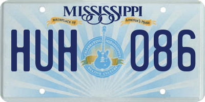 MS license plate HUH086