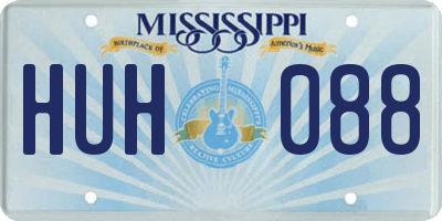 MS license plate HUH088