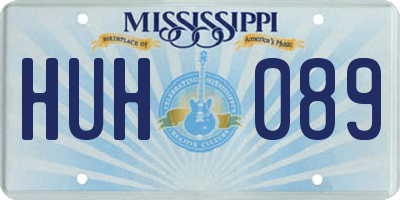 MS license plate HUH089