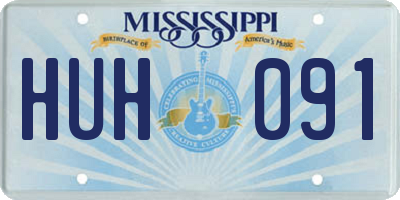 MS license plate HUH091
