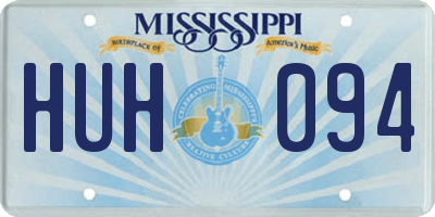 MS license plate HUH094