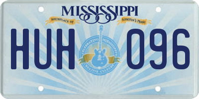 MS license plate HUH096