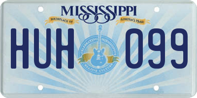 MS license plate HUH099