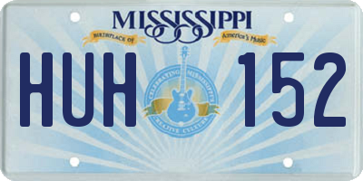 MS license plate HUH152