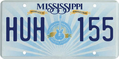 MS license plate HUH155