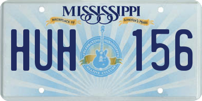 MS license plate HUH156