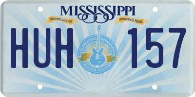 MS license plate HUH157